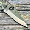 Нож складной Spyderco SC11PS Delica 4, Part Serrated Blade, Stainless Steel Handle