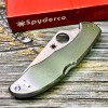 Нож складной Spyderco SC11S Delica 4, Serrated Blade, Stainless Steel Handle