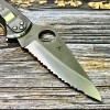 Нож складной Spyderco SC11S Delica 4, Serrated Blade, Stainless Steel Handle