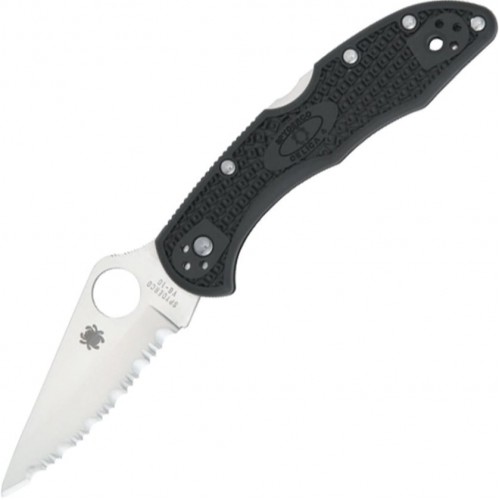 Нож складной Spyderco SC11SBK Delica 4, Serrated Blade