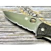 Нож складной Spyderco SC122CFPS Tenacious, Part Serrated Blade, Carbon Handle