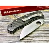 Нож складной Spyderco SC122CFPS Tenacious, Part Serrated Blade, Carbon Handle