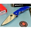 Нож складной Spyderco Tenacious, S35VN Blade, Blue FRN Handle