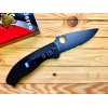 Нож складной Spyderco Tenacious, Black Part Serrated Blade