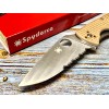 Нож складной Spyderco Tenacious, Part Serrated Blade, Tan FRN Handle