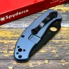 Нож складной Spyderco SC122TIBLBKP Tenacious R.I.L., Black Blade, Titanium Blue Handle