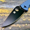 Нож складной Spyderco SC122TIBLBKP Tenacious R.I.L., Black Blade, Titanium Blue Handle