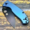 Нож складной Spyderco SC122TIBLBKP Tenacious R.I.L., Black Blade, Titanium Blue Handle