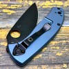 Нож складной Spyderco SC122TIBLBKP Tenacious R.I.L., Black Blade, Titanium Blue Handle