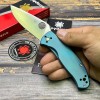 Нож складной Spyderco SC122TIBLP Tenacious R.I.L., Titanium Blue Handle