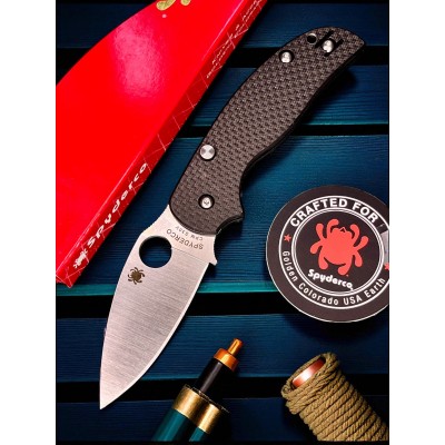 Нож складной Spyderco SC123CFBCLP Sage 6 Button Compression