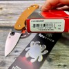 Нож складной Spyderco SC123GBORP Sage 5,  CPM-REX Blade, Orange G10 Handle