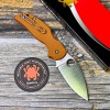 Нож складной Spyderco SC123GBORP Sage 5,  CPM-REX Blade, Orange G10 Handle