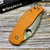 Нож складной Spyderco SC123GBORP Sage 5,  CPM-REX Blade, Orange G10 Handle