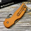 Нож складной Spyderco SC123GBORP Sage 5,  CPM-REX Blade, Orange G10 Handle