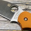 Нож складной Spyderco SC123GBORP Sage 5,  CPM-REX Blade, Orange G10 Handle