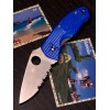Нож складной Spyderco SC136PSBL Persistence, S35VN Serrated Blade Нож складной Spyderco SC136PSBL Persistence, S35VN Serrated Blade