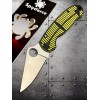 Нож складной Spyderco SC223GBKYLMCP Para-Military 3 Salt, MagnaCut Blade, Yellow Black Handle