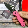Нож складной Spyderco SC223PPNBK Para-Military 3, Black Blade, Pink Handle