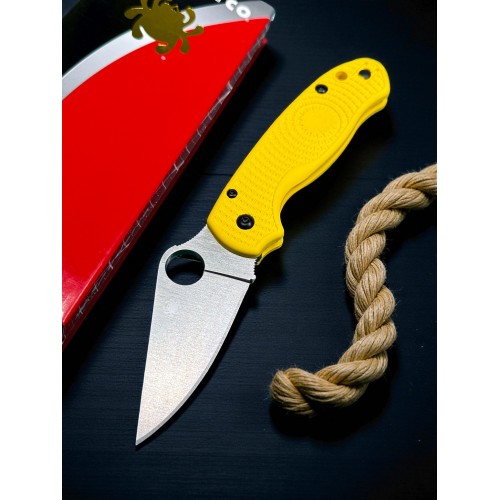 Нож складной Spyderco SC223PYL Para-Military 3 Salt, MagnaCut Blade, Yellow Handle