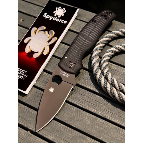 Нож складной Spyderco SC229GMCBKP Shaman Salt, Black MagnaCut Blade, Black Handle Нож складной Spyderco SC229GMCBKP Shaman Salt, Black MagnaCut Blade, Black Handle