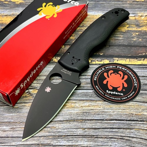 Нож складной Spyderco Shaman, Black Blade