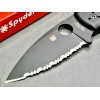 Нож складной Spyderco SC229GSBK Shaman, Black Serrated Blade