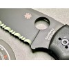 Нож складной Spyderco SC229GSBK Shaman, Black Serrated Blade