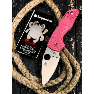 Нож складной Spyderco SC230PPN Lil Native, Pink Handle Нож складной Spyderco SC230PPN Lil Native, Pink Handle