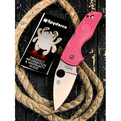 Нож складной Spyderco SC230PPN Lil Native, Pink Handle Нож складной Spyderco SC230PPN Lil Native, Pink Handle