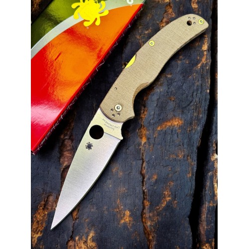 Нож складной Spyderco SC244MPCW Native Chief, Cru-Wear Blade, Micarta Handle