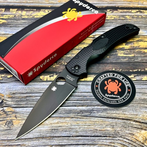Нож складной Spyderco SC244PBBK Native Chief, Black Blade, FRN Handle