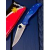 Нож складной Spyderco SC258PCBL Stretch 2 XL, SPY 27 Blade, Blue Handle