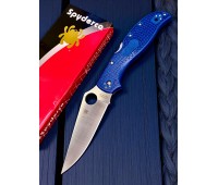Нож складной Spyderco SC258PCBL Stretch 2 XL, SPY 27 Blade, Blue Handle