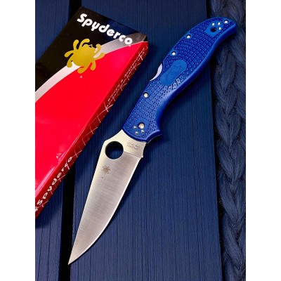 Нож складной Spyderco SC258PCBL Stretch 2 XL, SPY 27 Blade, Blue Handle