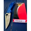 Нож складной Spyderco SC258PCBL Stretch 2 XL, SPY 27 Blade, Blue Handle