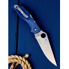 Нож складной Spyderco SC258PCBL Stretch 2 XL, SPY 27 Blade, Blue Handle