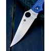 Нож складной Spyderco SC258PCBL Stretch 2 XL, SPY 27 Blade, Blue Handle