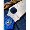 Нож складной Spyderco SC258PCBL Stretch 2 XL, SPY 27 Blade, Blue Handle