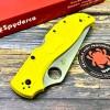 Нож складной Spyderco SC258SYL Stretch 2 XL, H2 Serrated Blade, Yellow Handle