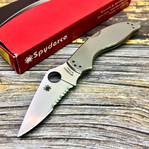 Нож складной Spyderco SC261PS Uptern, Part Serrated Blade