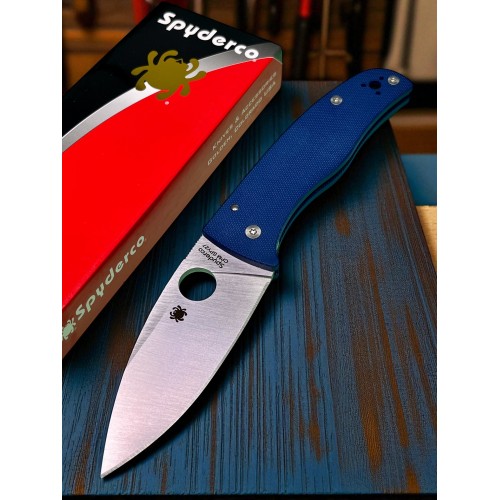 Нож складной Spyderco SC263GPCBL Bodacious, SPY27 Blade, Blue Handle