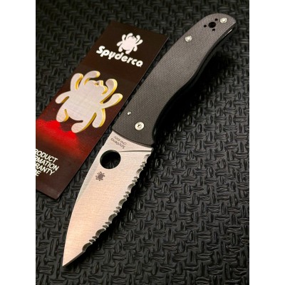 Нож складной Spyderco SC263GS Bodacious, Serrated Blade, G10 Handle