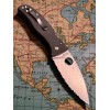 Нож складной Spyderco SC263GS Bodacious, Serrated Blade, G10 Handle