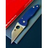 Нож складной Spyderco SC264GPCBL MicroJimbo, SPY27 Blade, Cobalt Blue Handle