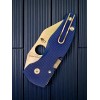 Нож складной Spyderco SC264GPCBL MicroJimbo, SPY27 Blade, Cobalt Blue Handle