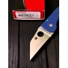 Нож складной Spyderco SC264GPCBL MicroJimbo, SPY27 Blade, Cobalt Blue Handle