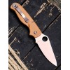 Нож складной Spyderco SC275GPBN ButtonUp, Brown G10 Handle