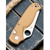 Нож складной Spyderco SC275GPBN ButtonUp, Brown G10 Handle