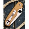 Нож складной Spyderco SC275GPBN ButtonUp, Brown G10 Handle
